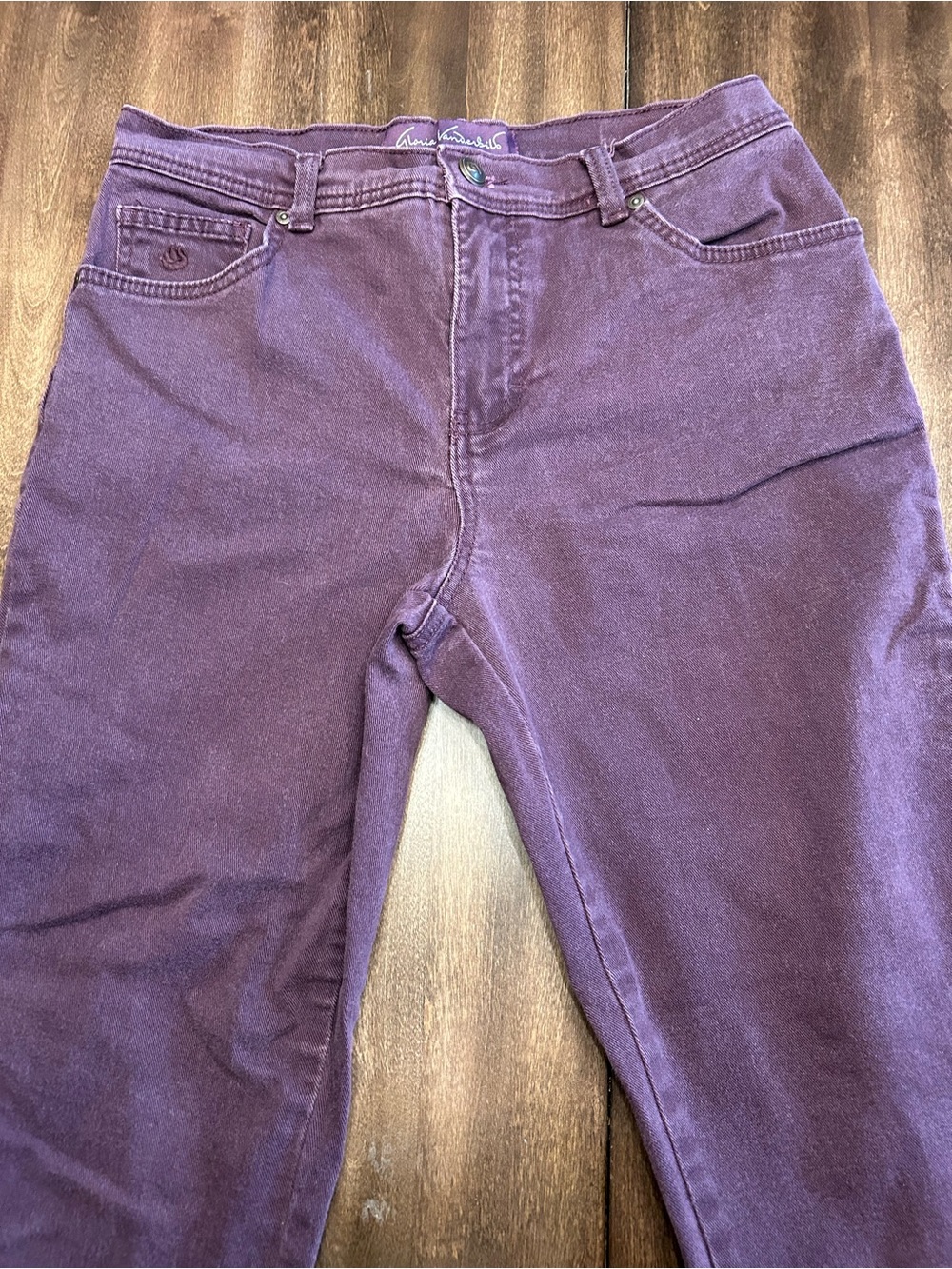Gloria Vanderbilt High-Rise Purple Jeans